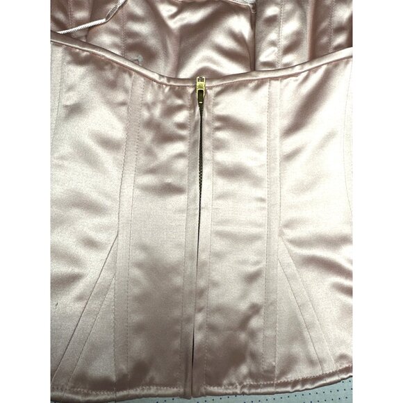 LoveShackFancy Lucarelli Top in Pink Pearl 2 New Womens Corset Strapless - Picture 9 of 14